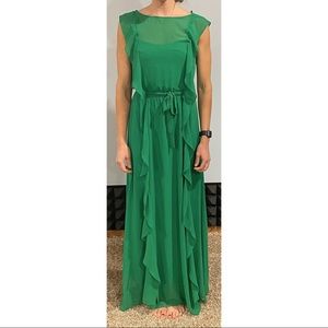 BCBGMaxazria Kelly Green Maxi Gown